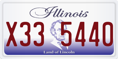 IL license plate X335440