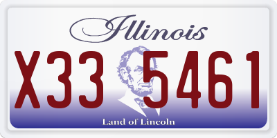 IL license plate X335461