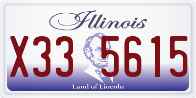 IL license plate X335615