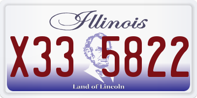IL license plate X335822