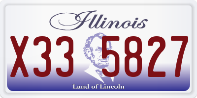 IL license plate X335827