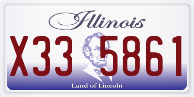 IL license plate X335861