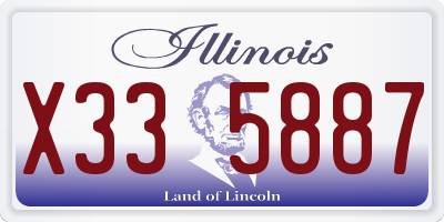IL license plate X335887