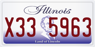 IL license plate X335963