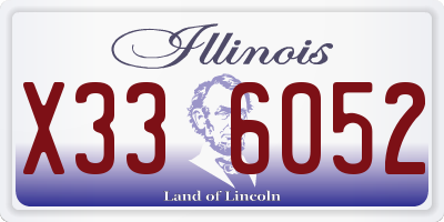 IL license plate X336052