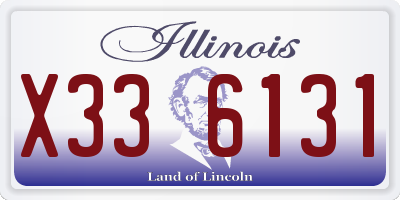 IL license plate X336131