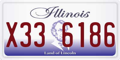 IL license plate X336186