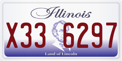 IL license plate X336297