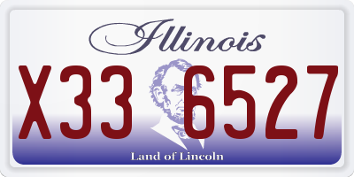 IL license plate X336527