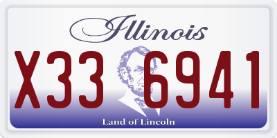 IL license plate X336941