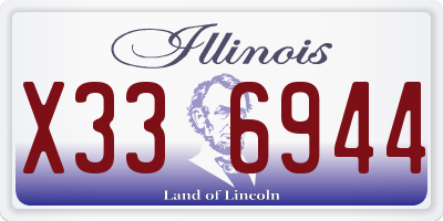IL license plate X336944