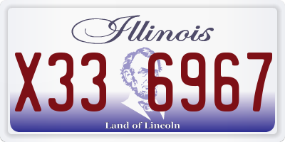 IL license plate X336967