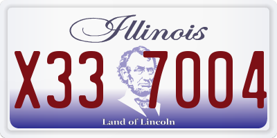 IL license plate X337004