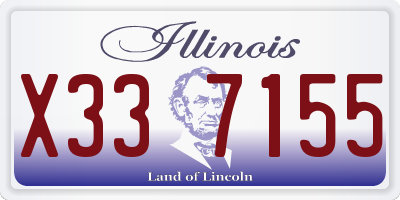 IL license plate X337155