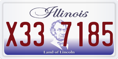 IL license plate X337185