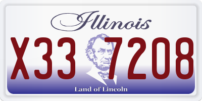 IL license plate X337208