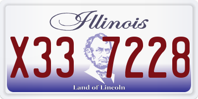 IL license plate X337228