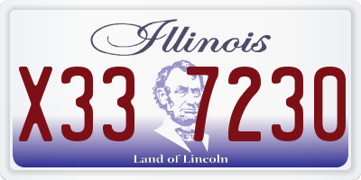 IL license plate X337230