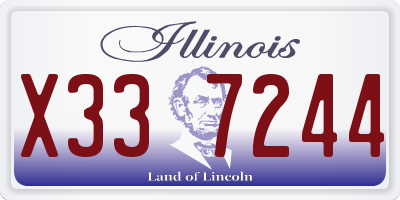 IL license plate X337244