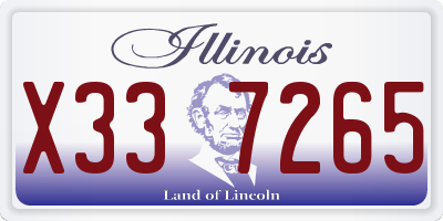 IL license plate X337265