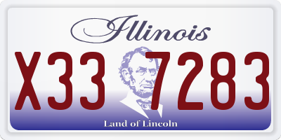 IL license plate X337283