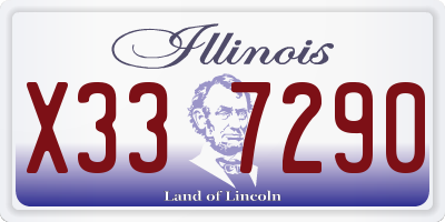 IL license plate X337290