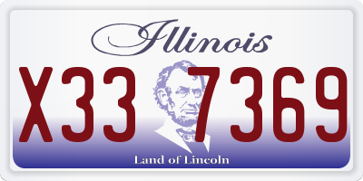IL license plate X337369