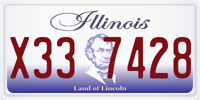 IL license plate X337428