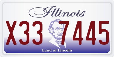 IL license plate X337445