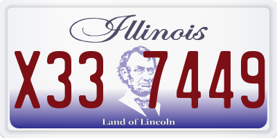 IL license plate X337449