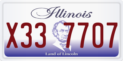 IL license plate X337707