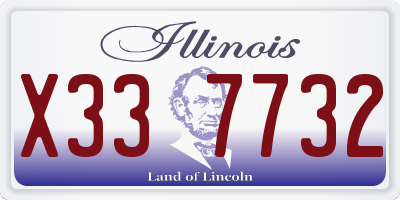 IL license plate X337732