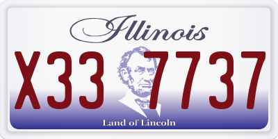 IL license plate X337737