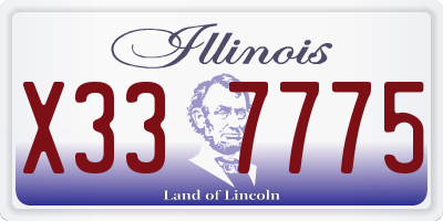 IL license plate X337775