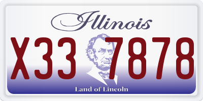 IL license plate X337878