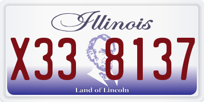 IL license plate X338137