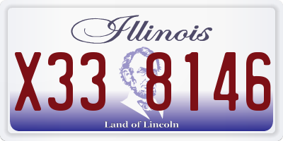 IL license plate X338146