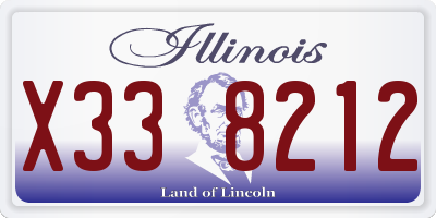 IL license plate X338212