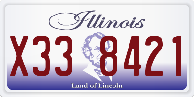 IL license plate X338421