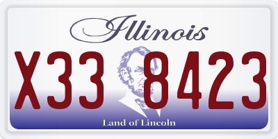 IL license plate X338423