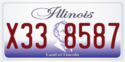 IL license plate X338587