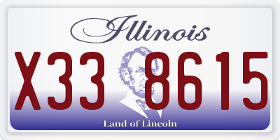 IL license plate X338615