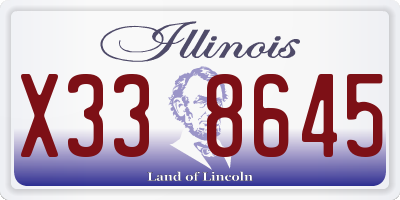 IL license plate X338645