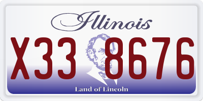 IL license plate X338676