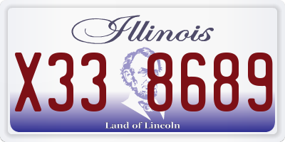 IL license plate X338689