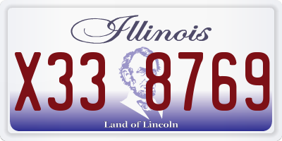 IL license plate X338769