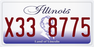 IL license plate X338775