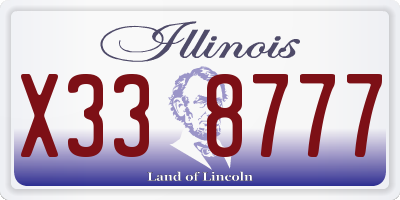 IL license plate X338777