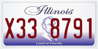 IL license plate X338791