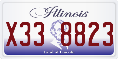 IL license plate X338823